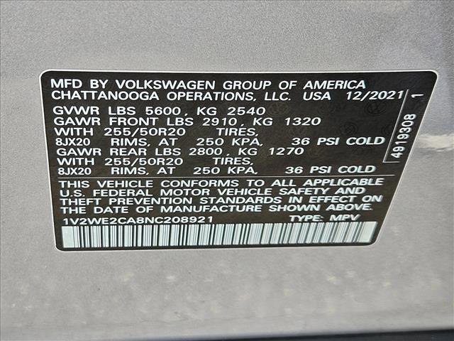 Used 2022 Volkswagen Atlas Cross Sport SE image 24