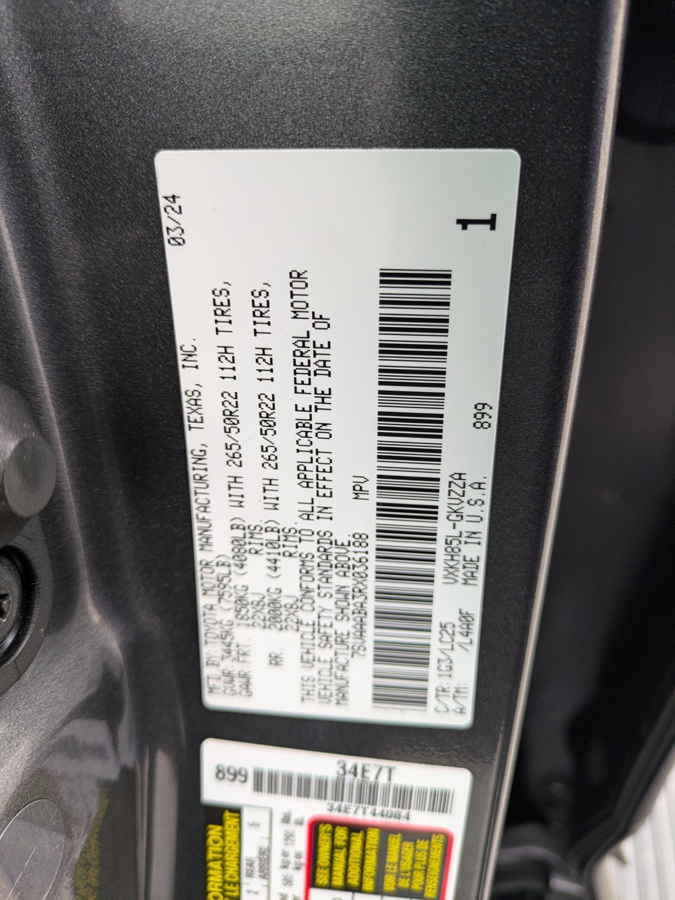 Used 2024 Toyota Sequoia Capstone image 34