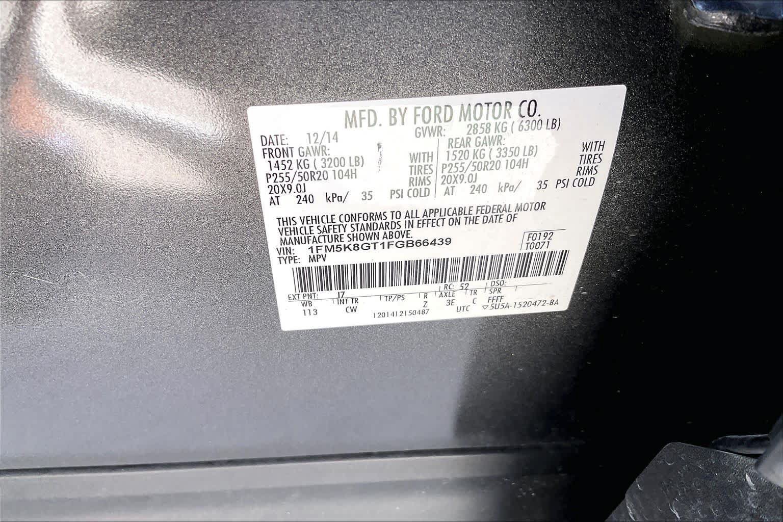 Used 2015 Ford Explorer Sport w/ Equipment Group 401A AWD/4WD image 34