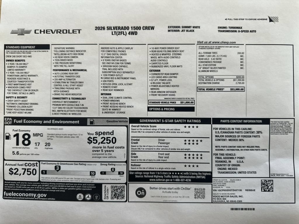 New 2026 Chevrolet Silverado 1500 LT AWD/4WD image 63