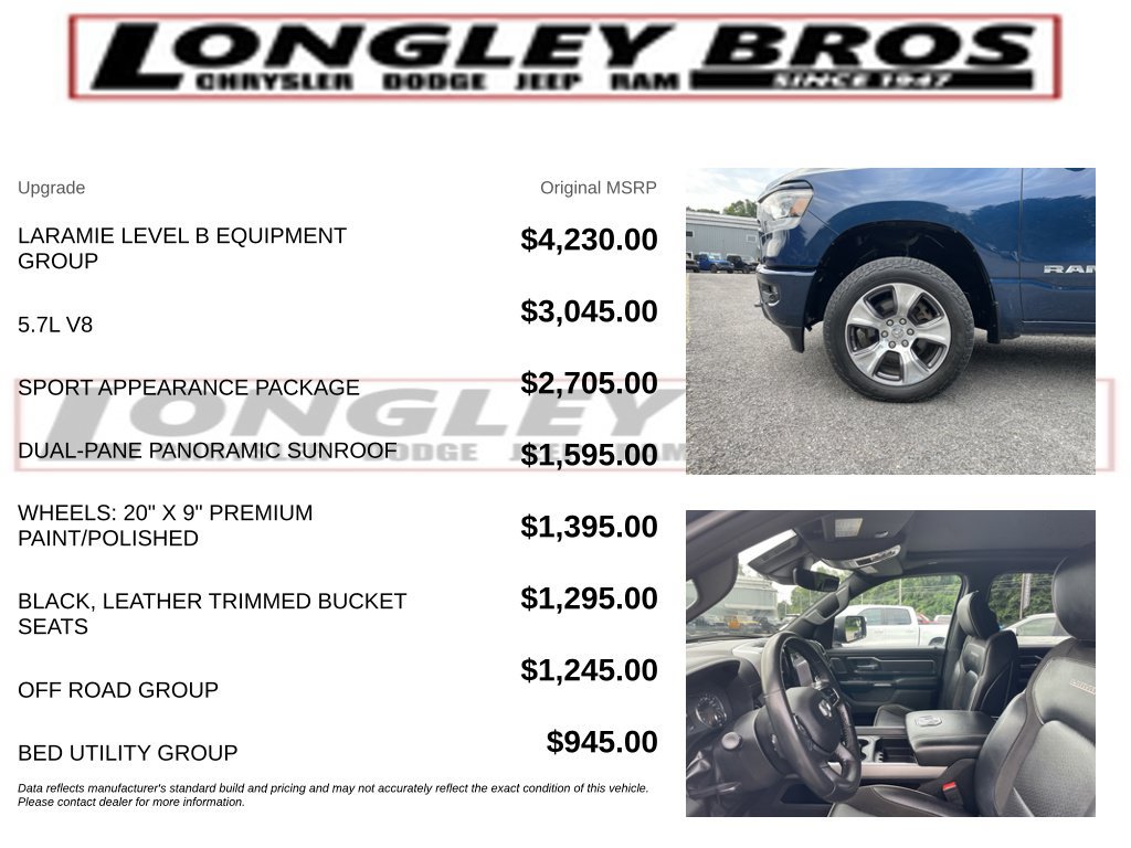 Used 2024 RAM 1500 Laramie AWD/4WD image 2