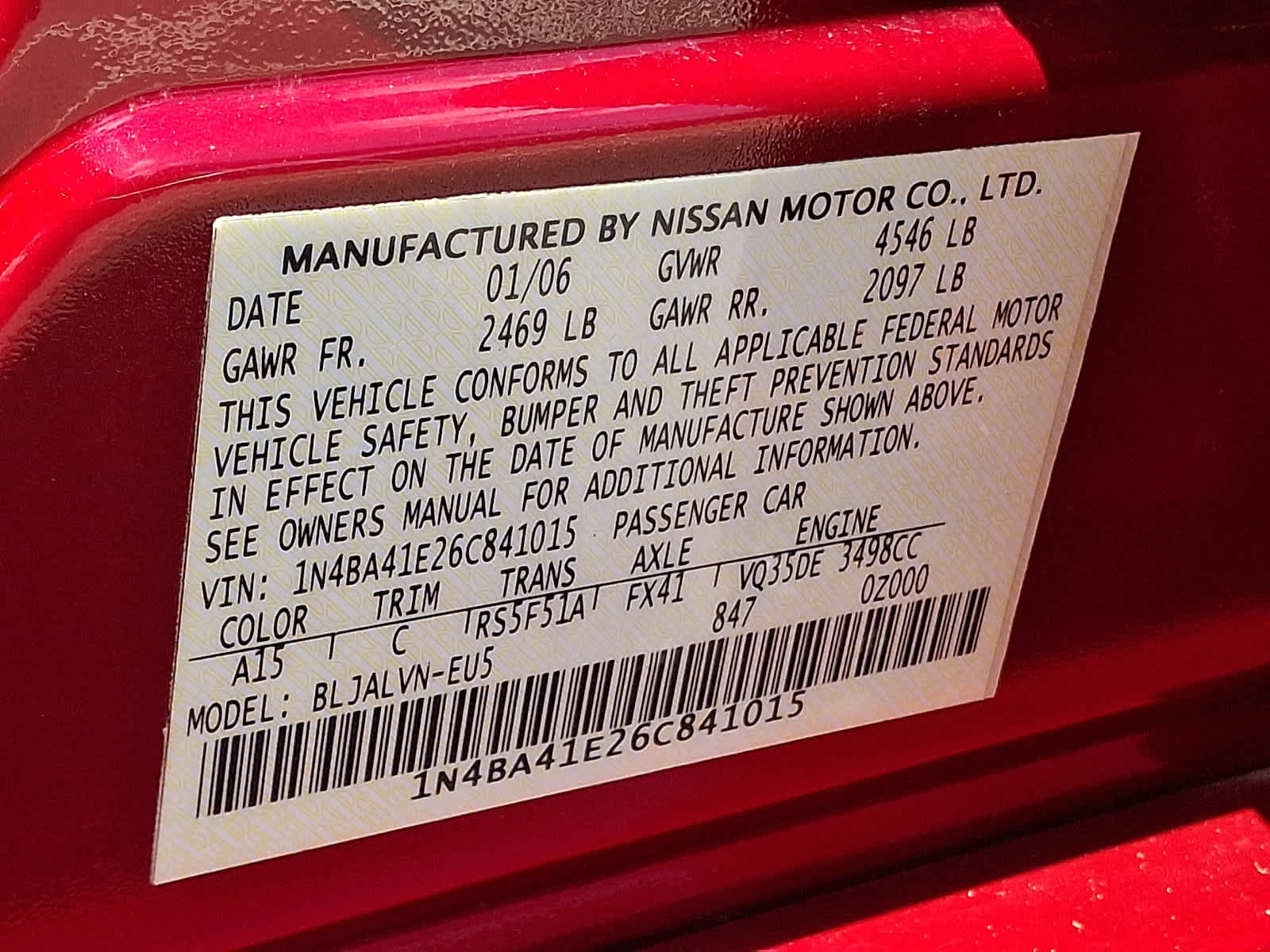 Used 2006 Nissan Maxima 3.5 SE FWD image 28