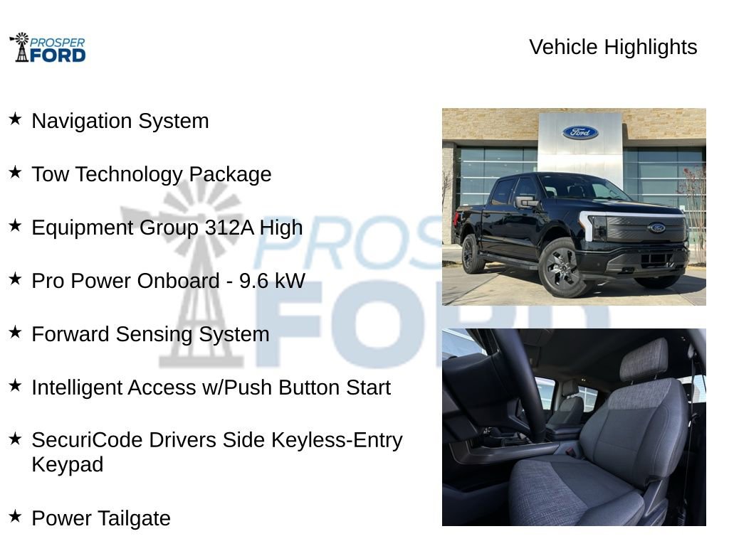 Used 2023 Ford F150 Lightning XLT w/ Equipment Group 312A High image 5