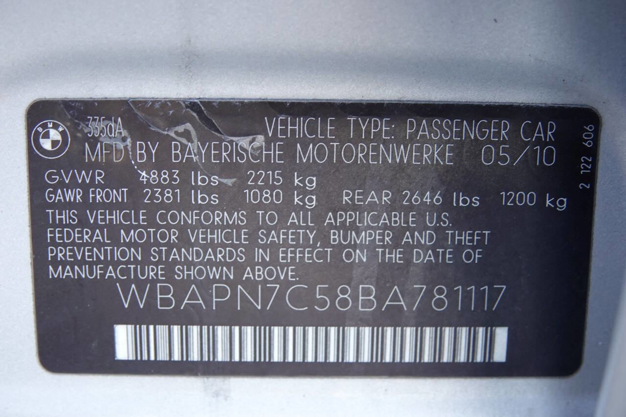 Used 2011 BMW 335d Sedan RWD image 81