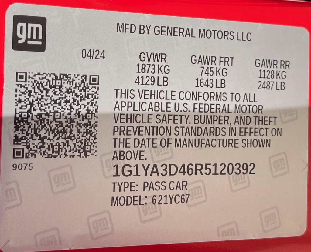 Used 2024 Chevrolet Corvette Stingray Convertible w/ Z51 Performance Package image 35