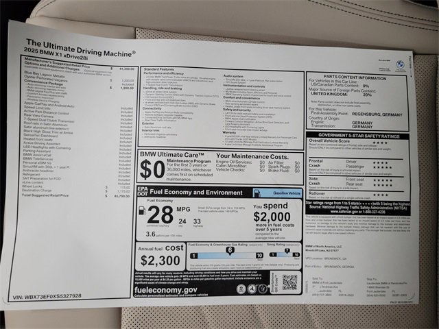 New 2025 BMW X1 xDrive28i w/ Convenience Package image 14