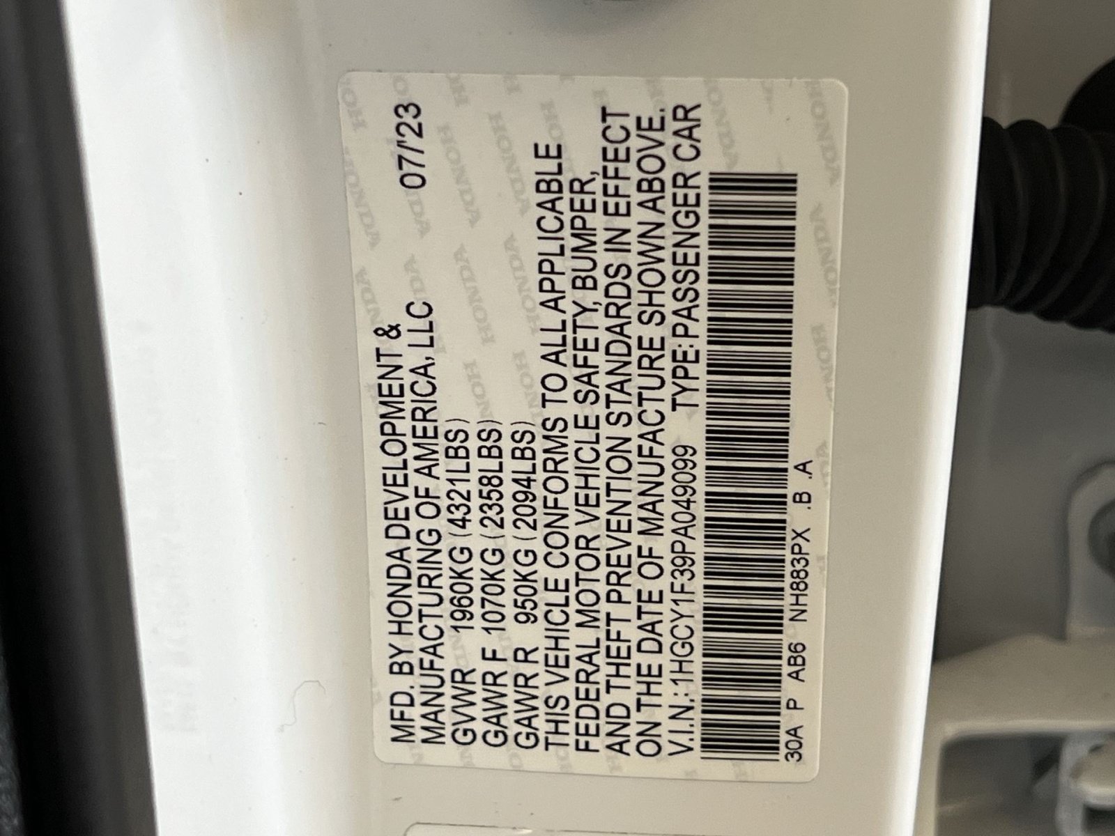 Used 2023 Honda Accord EX image 39