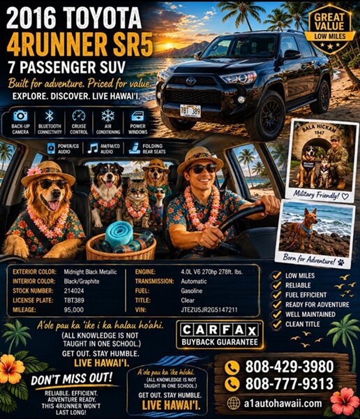 Used 2016 Toyota 4Runner SR5 RWD image 3