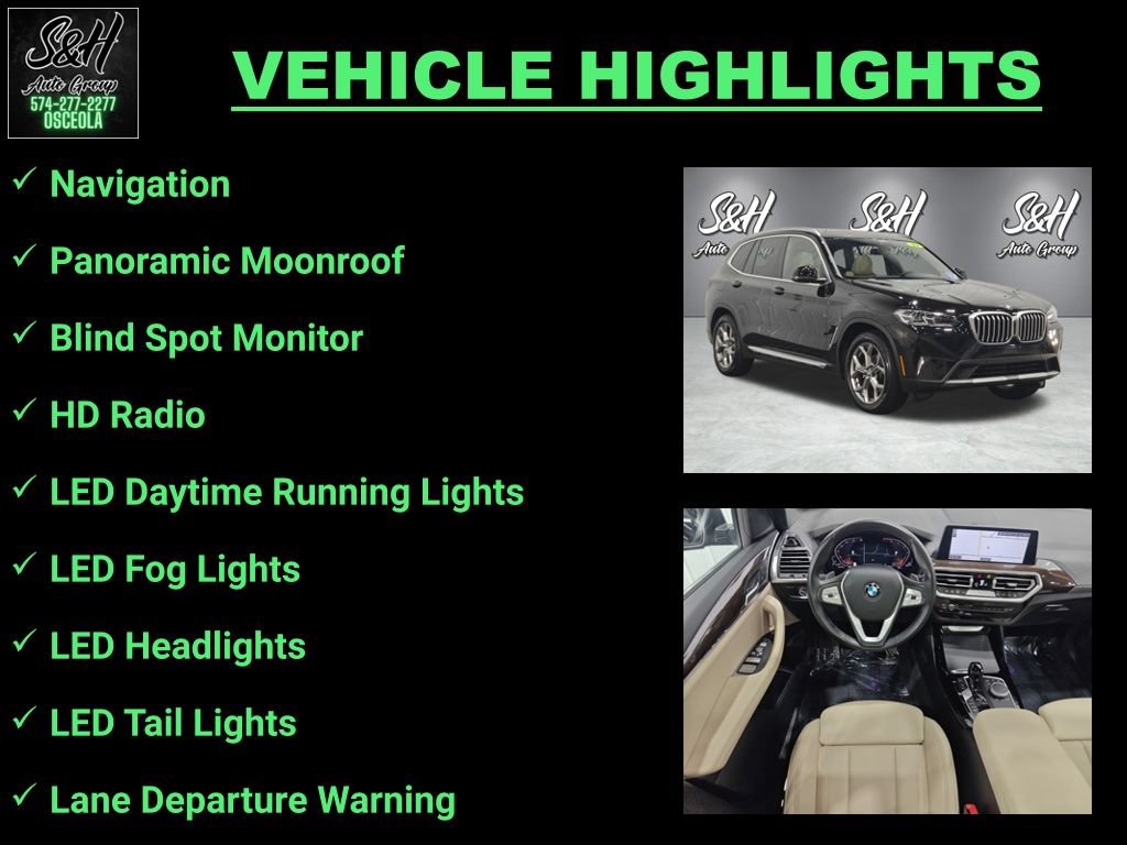 Used 2023 BMW X3 xDrive30i w/ Convenience Package AWD/4WD image 3