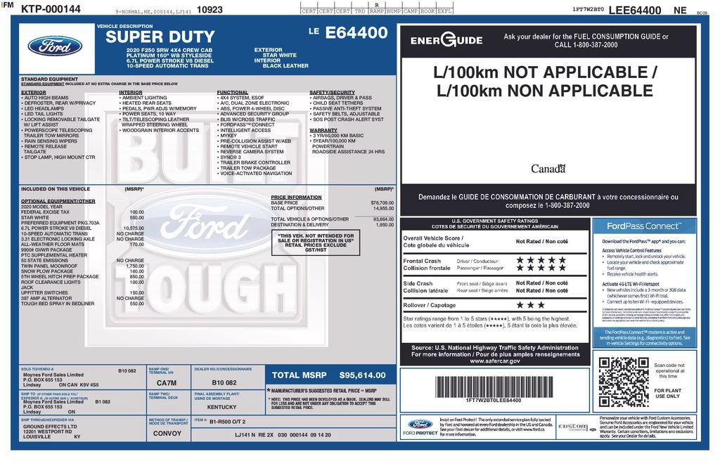 Used 2020 Ford F250 Platinum AWD/4WD image 25