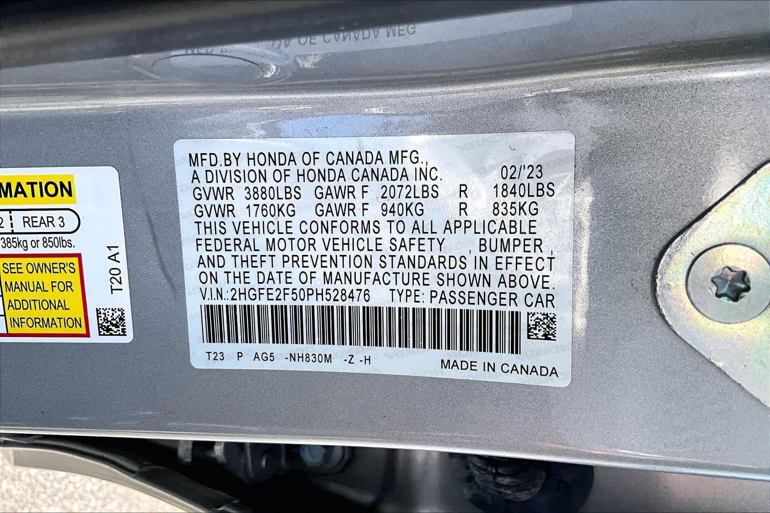 Used 2023 Honda Civic Sport image 34