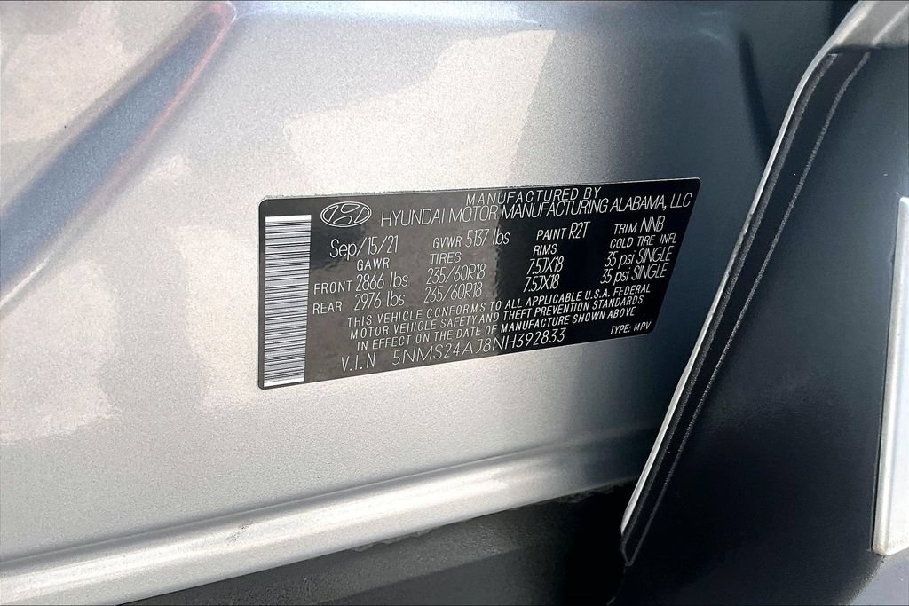 Certified 2022 Hyundai Santa Fe SEL FWD image 35