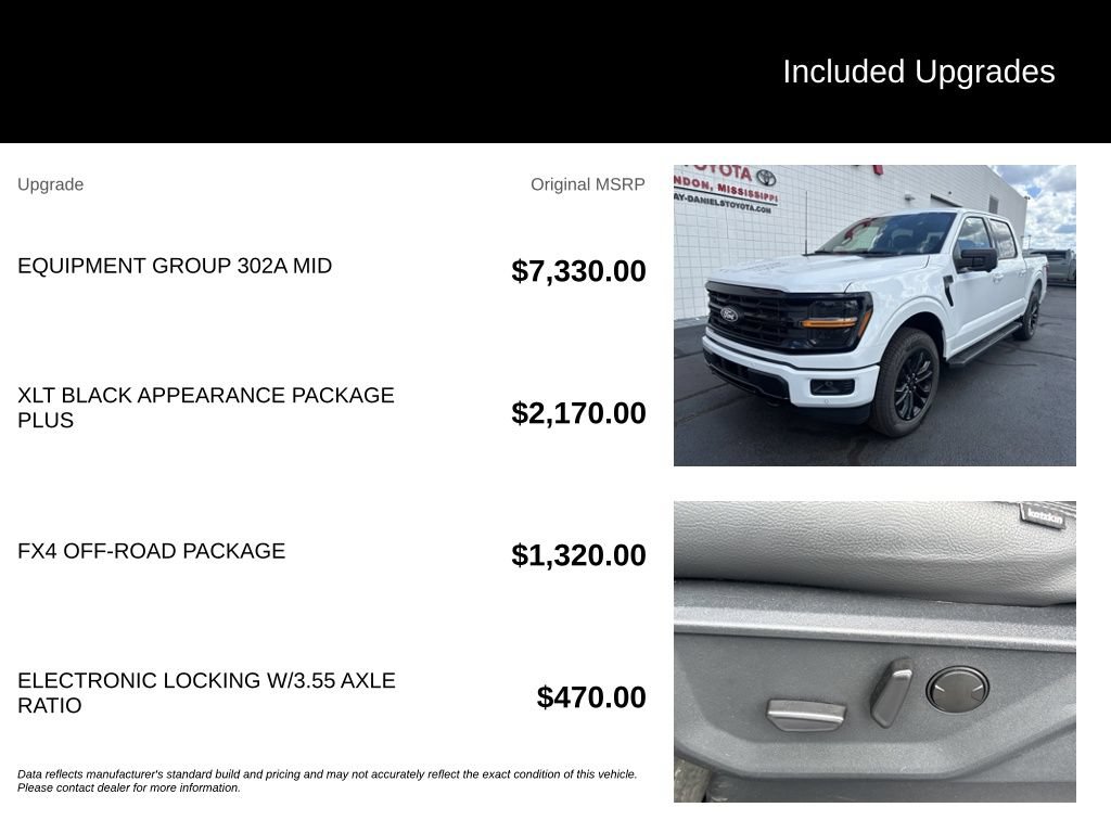 Used 2026 Ford F150 XLT w/ Equipment Group 302A MID AWD/4WD image 7