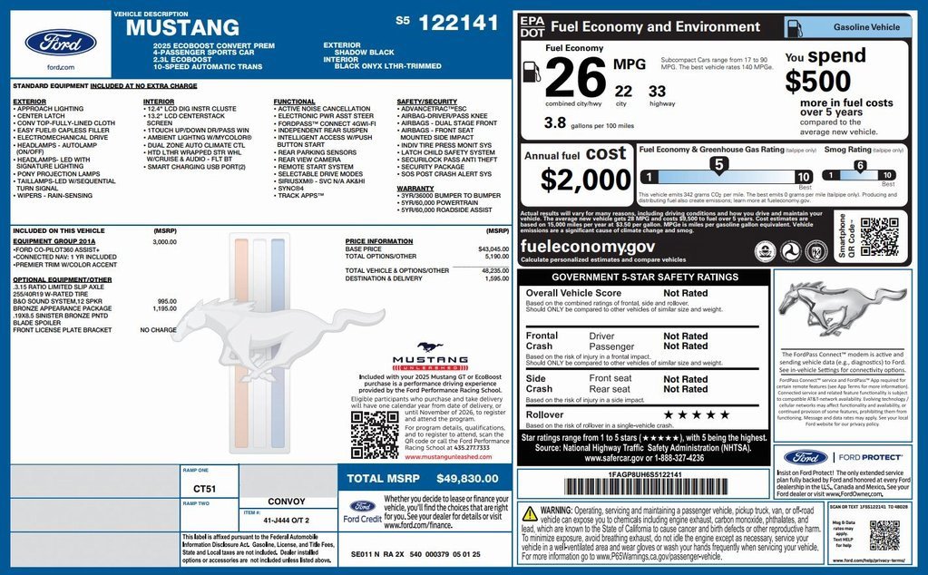New 2025 Ford Mustang Premium image 2