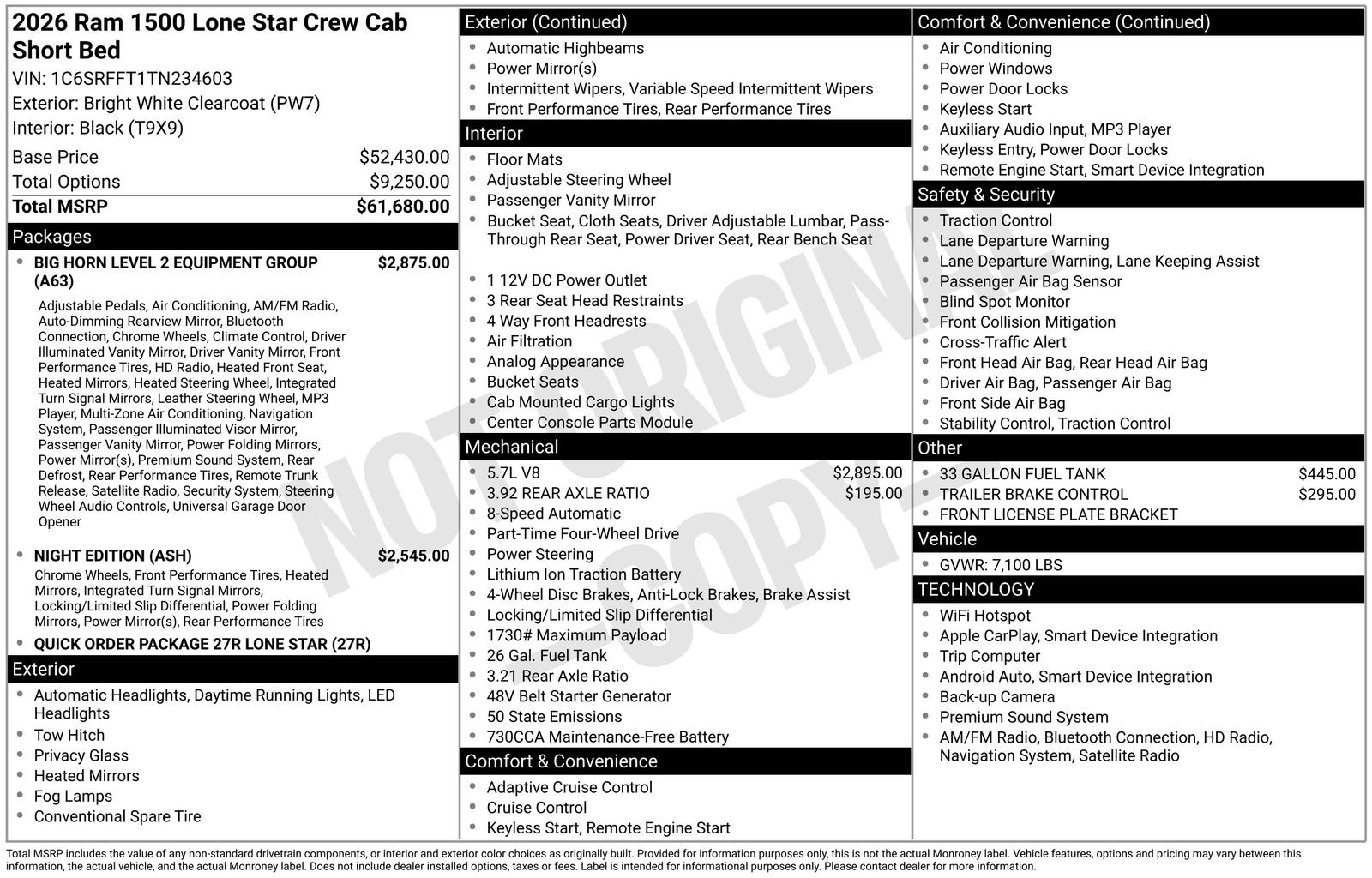 New 2026 RAM 1500 Lone Star image 28