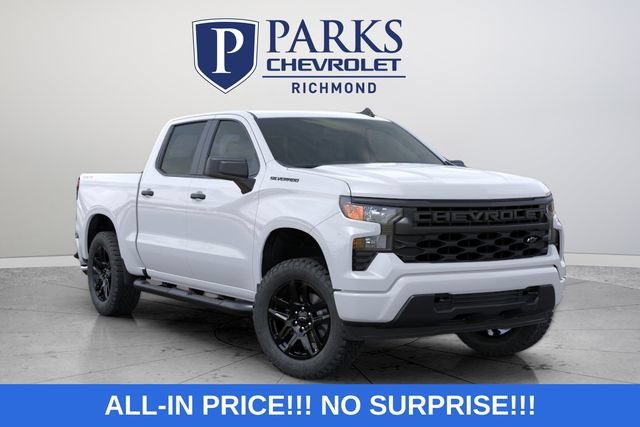 New 2026 Chevrolet Silverado 1500 Custom w/ Turbomax Blackout Package AWD/4WD image 1