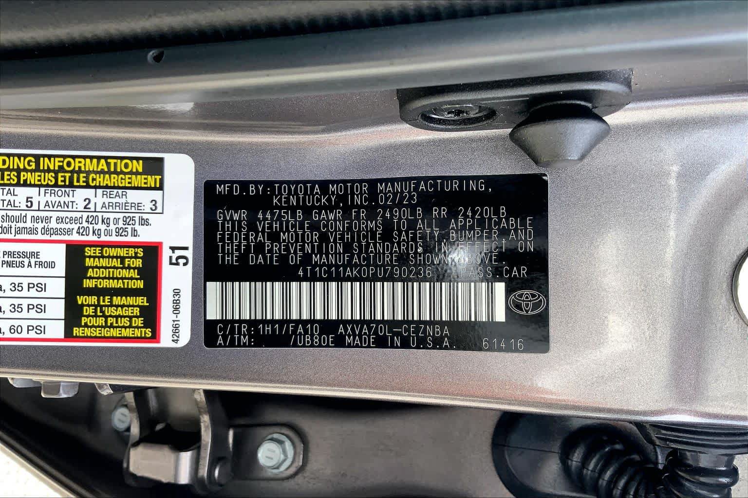 Used 2023 Toyota Camry LE FWD image 36