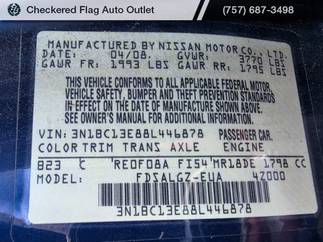 Used 2008 Nissan Versa Hatchback w/ Convenience Pkg FWD image 16