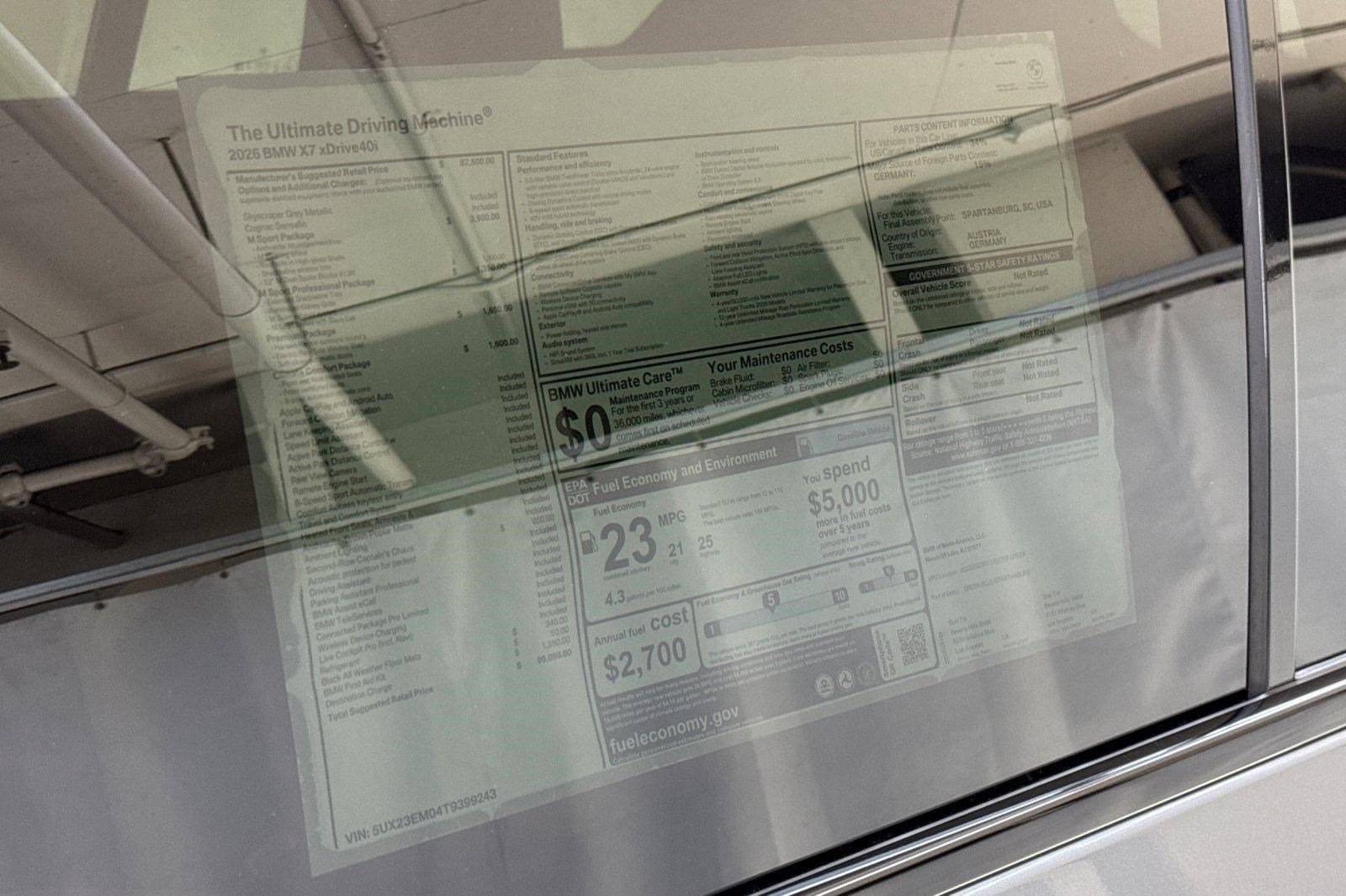 New 2026 BMW X7 xDrive40i w/ M Sport Package image 31