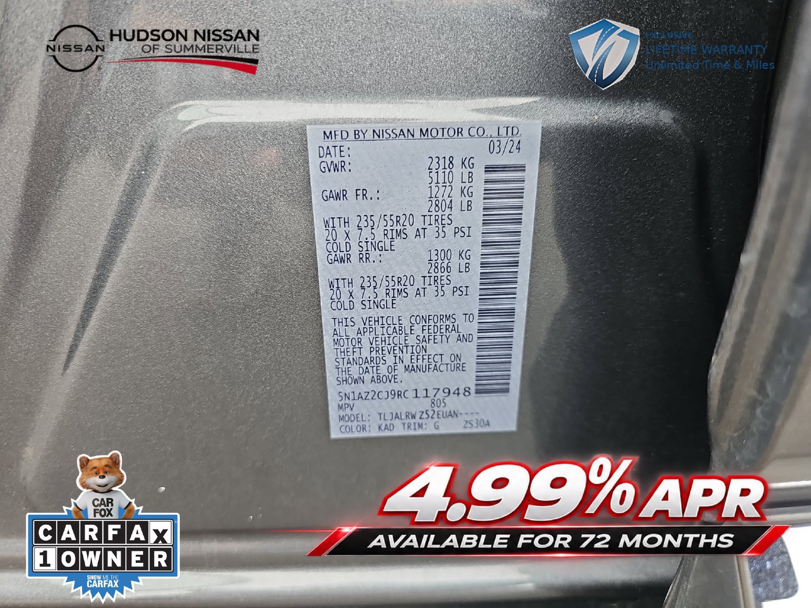 Used 2024 Nissan Murano SL FWD image 34