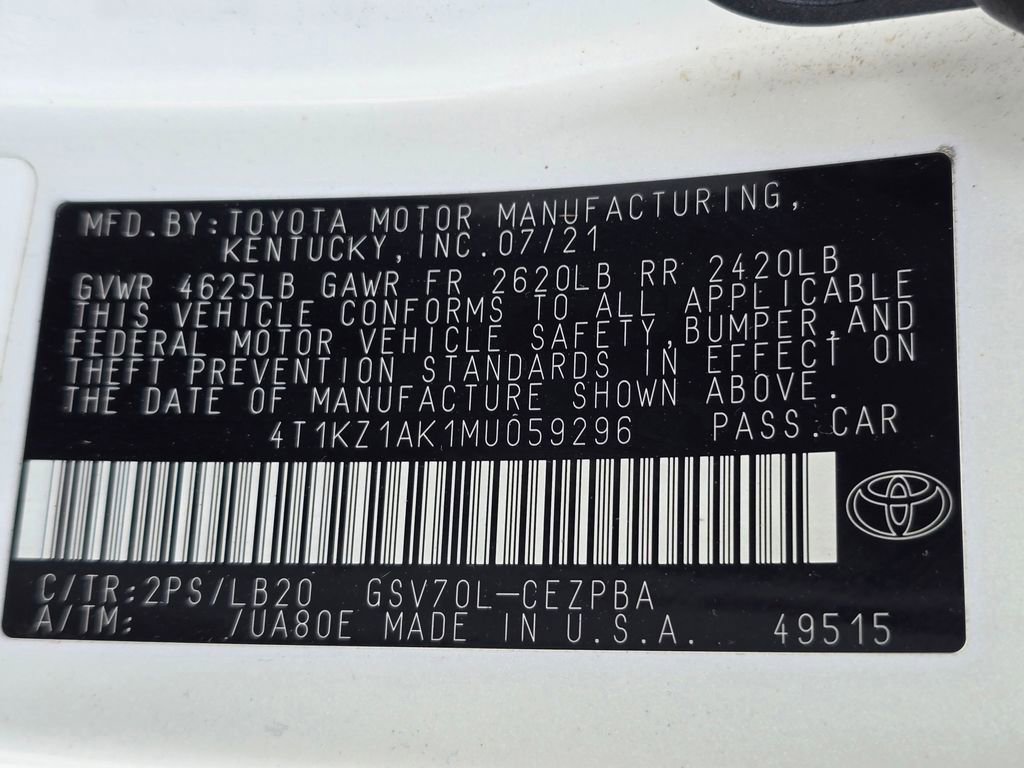 Used 2021 Toyota Camry XSE w/ Navigation Package image 32