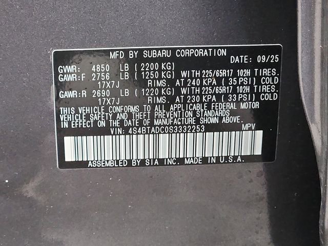 Certified 2025 Subaru Outback Premium AWD/4WD image 26
