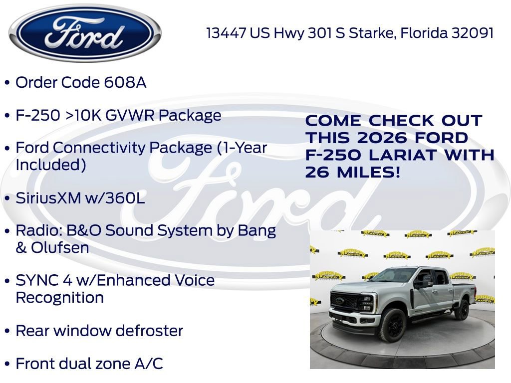 New 2026 Ford F250 Lariat image 25
