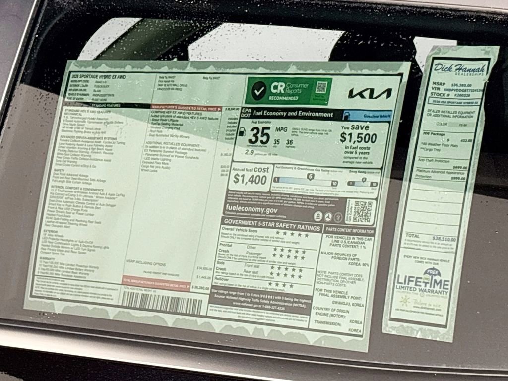 New 2026 Kia Sportage EX w/ EX Panoramic Sunroof Package image 24