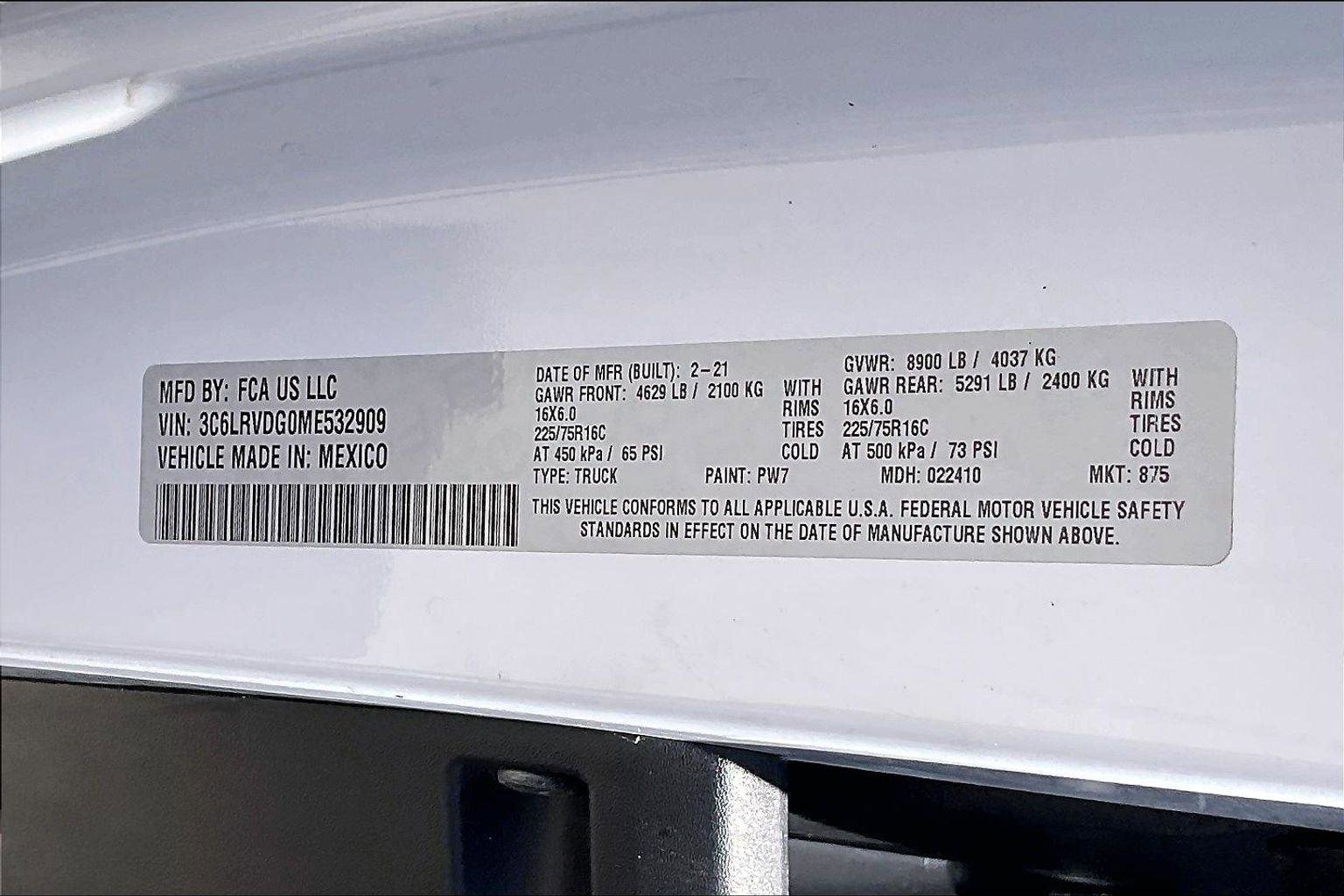 Used 2021 RAM ProMaster 2500 FWD image 14