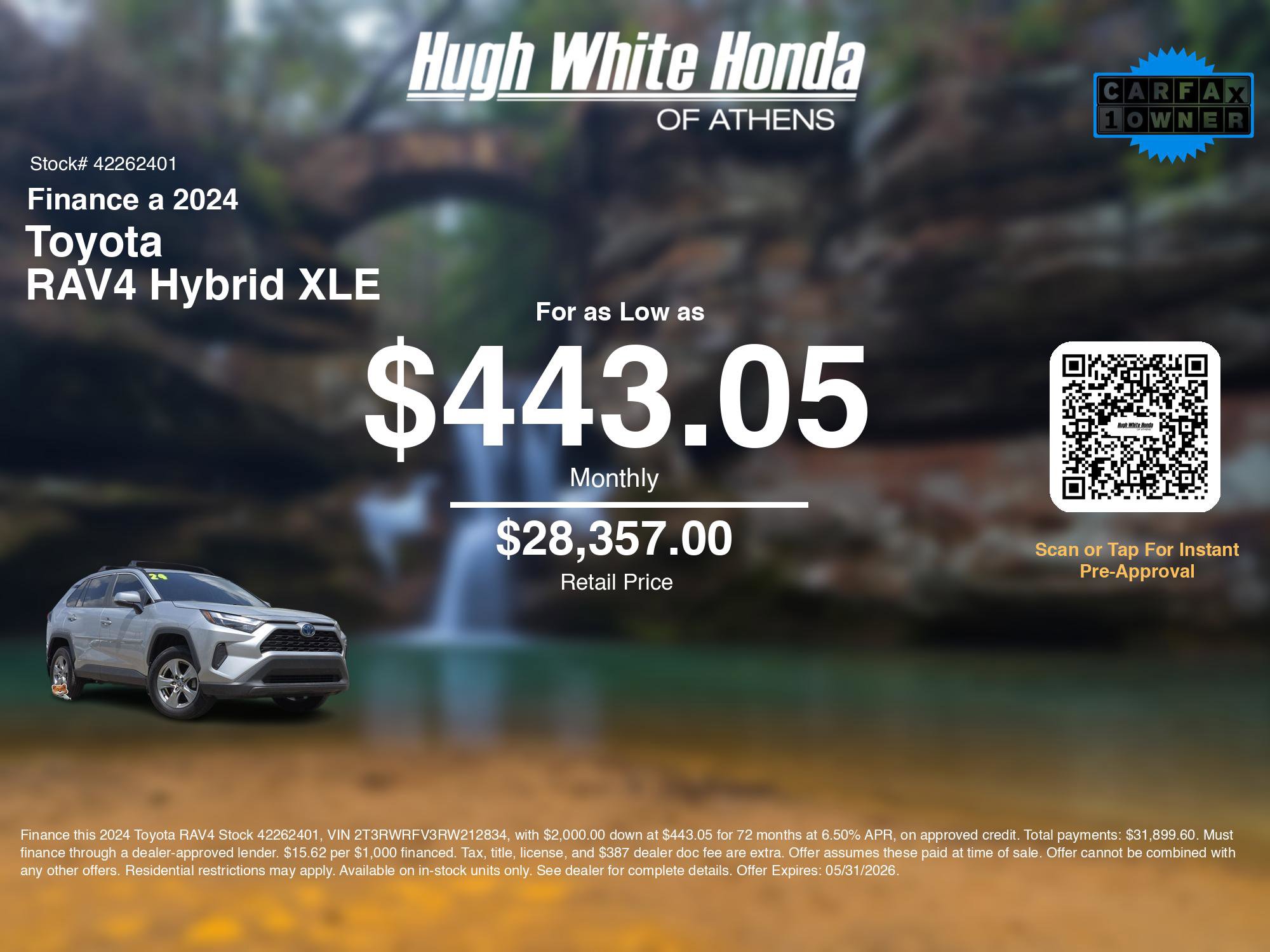Used 2024 Toyota RAV4 XLE AWD/4WD image 3