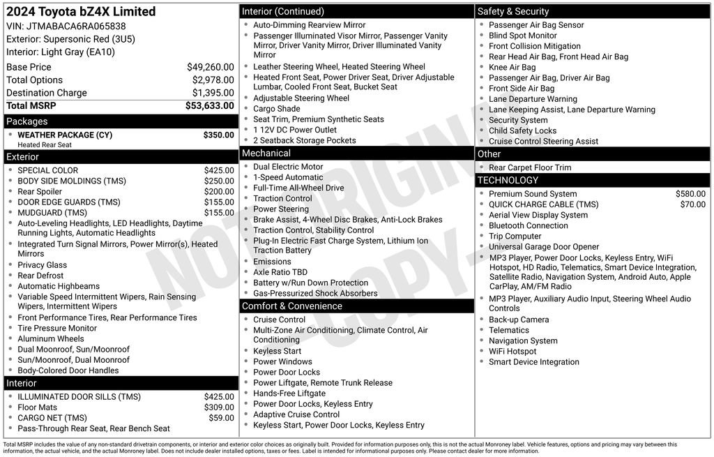 Used 2024 Toyota bZ4X AWD w/ Weather Package image 47
