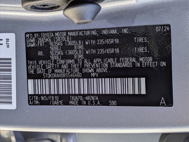 Certified 2024 Toyota Highlander LE FWD image 25