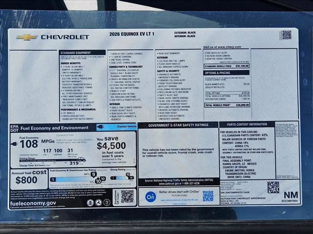 New 2026 Chevrolet Equinox EV LT image 16