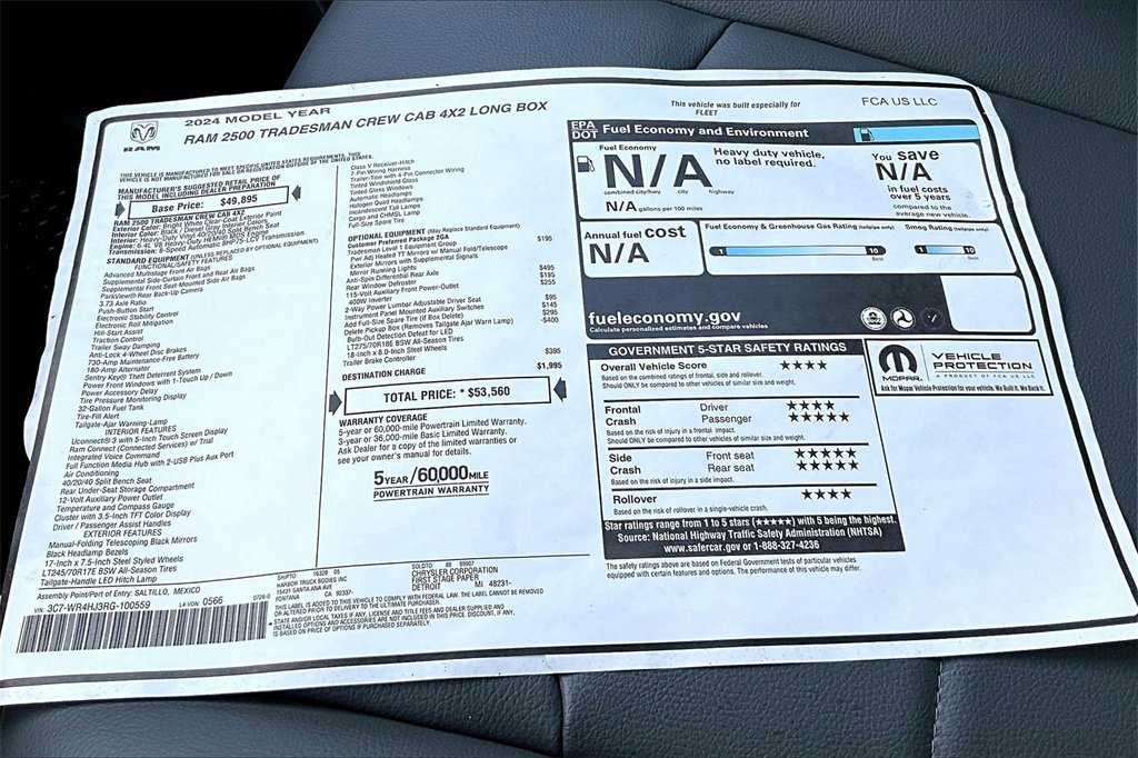 New 2024 RAM 2500 Tradesman image 20