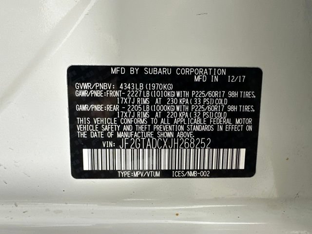 Used 2018 Subaru Crosstrek 2.0i Premium w/ Eyesight System AWD/4WD image 30
