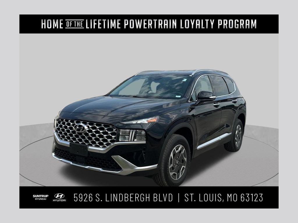 Used 2021 Hyundai Santa Fe Blue AWD/4WD image 1