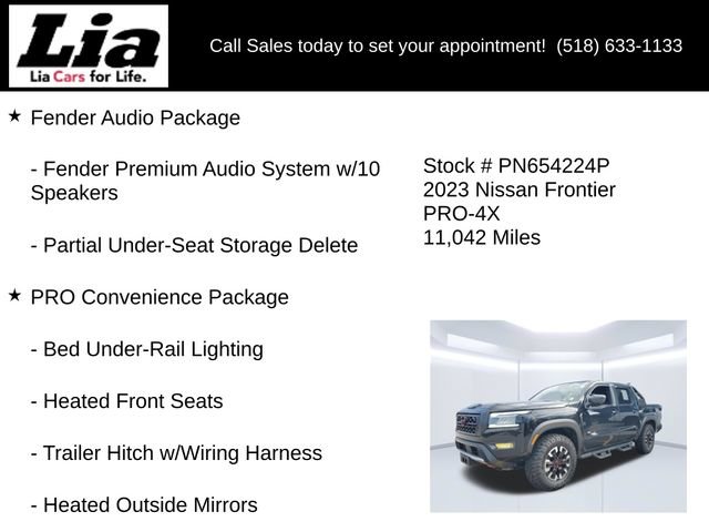 Used 2023 Nissan Frontier PRO-4X w/ Pro Convenience Package AWD/4WD image 6