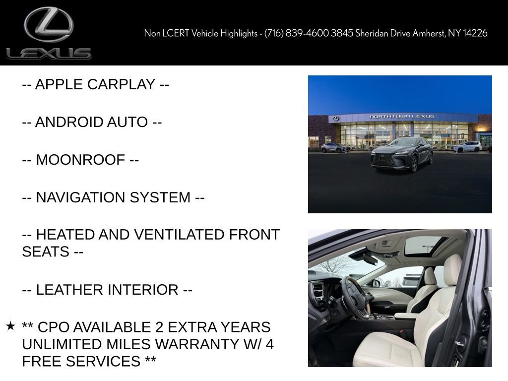 Certified 2024 Lexus RX 350 Premium w/ Accessory Package (Z1) image 6