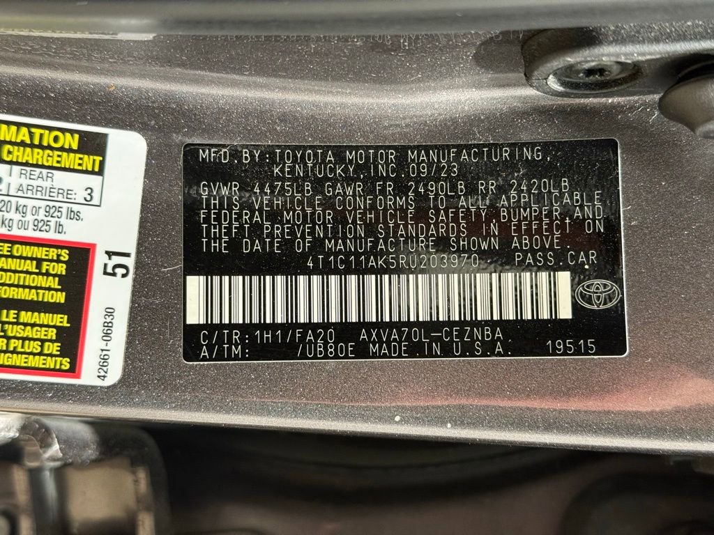 Certified 2024 Toyota Camry LE image 27