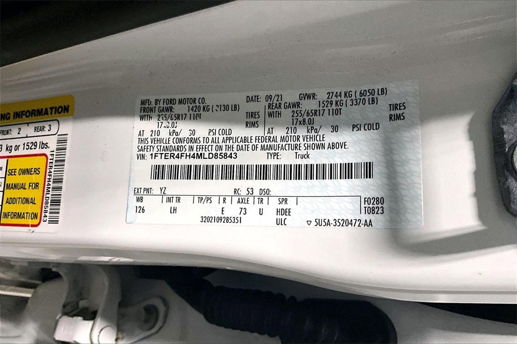 Used 2021 Ford Ranger XL w/ Equipment Group 101A High image 20