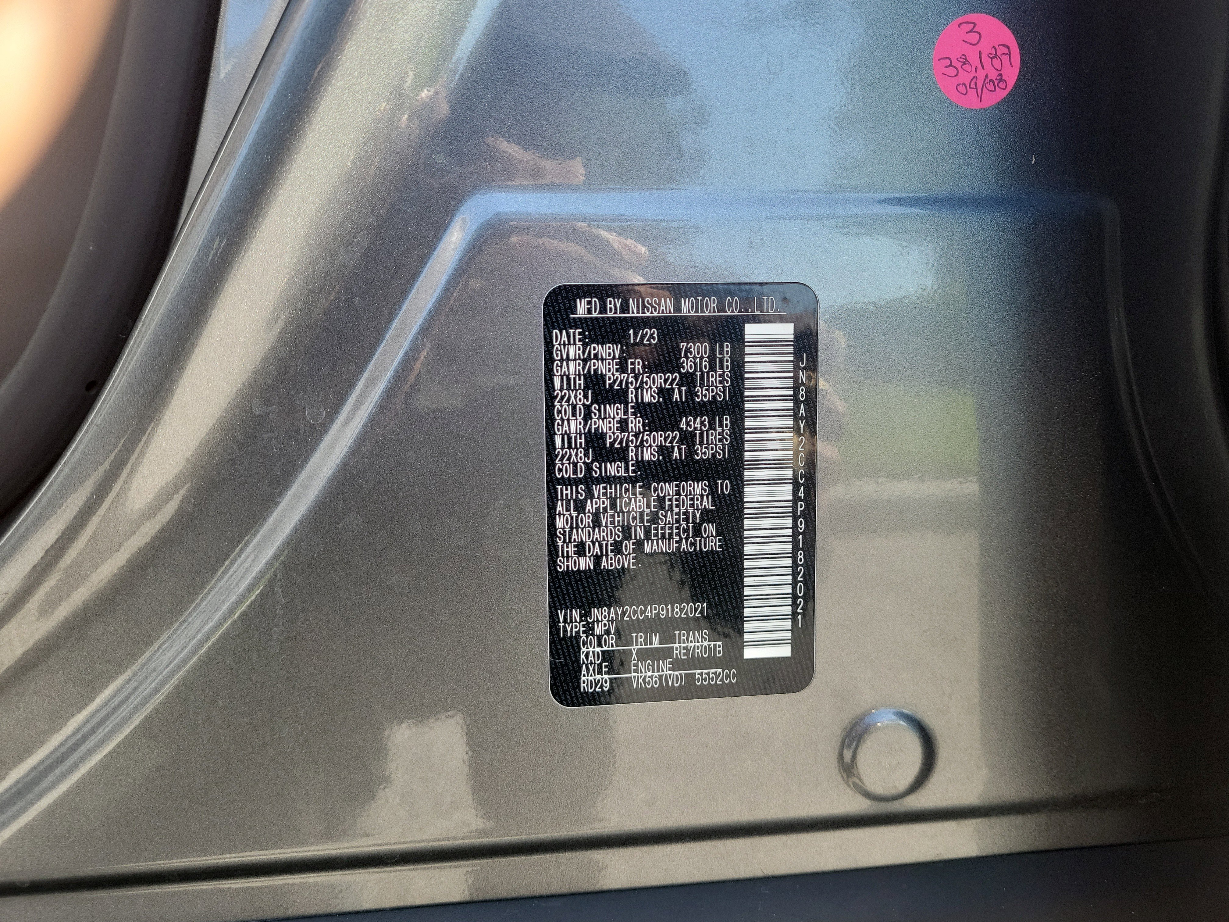 Certified 2023 Nissan Armada Platinum w/ Cargo Package image 32