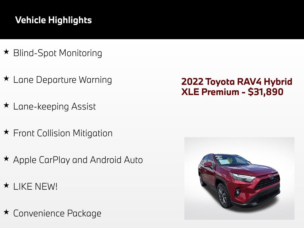 Used 2022 Toyota RAV4 XLE Premium AWD/4WD image 51