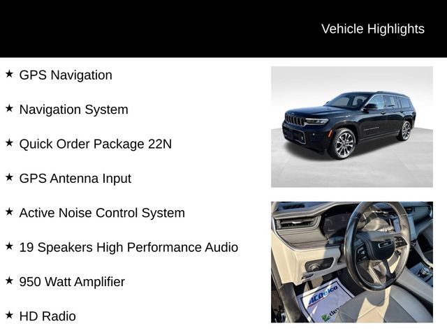 Used 2022 Jeep Grand Cherokee L Overland AWD/4WD image 8