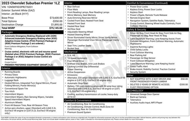 Used 2023 Chevrolet Suburban Premier AWD/4WD image 47