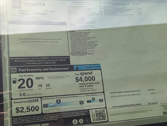 New 2026 Toyota Sequoia 1794 Edition w/ Tow Technology Package AWD/4WD image 25