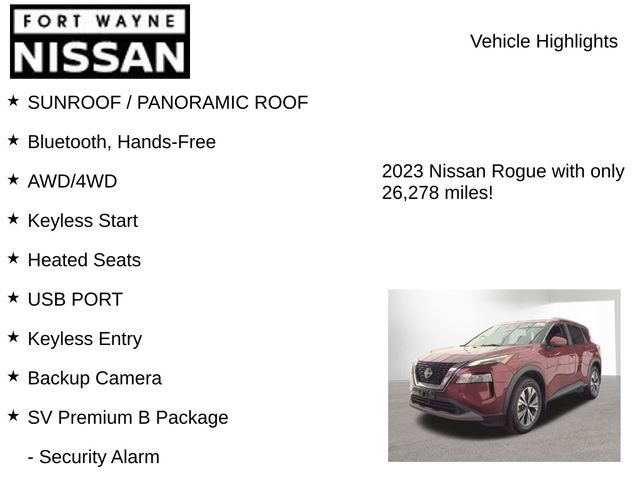 Used 2023 Nissan Rogue SV w/ SV Premium Package image 8