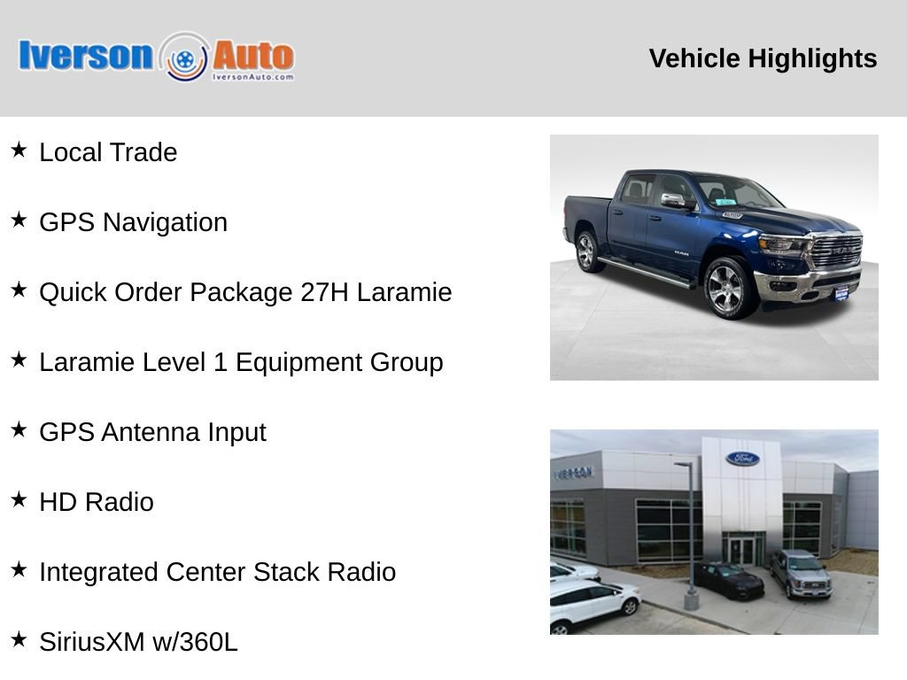 Used 2023 RAM 1500 Laramie AWD/4WD image 2