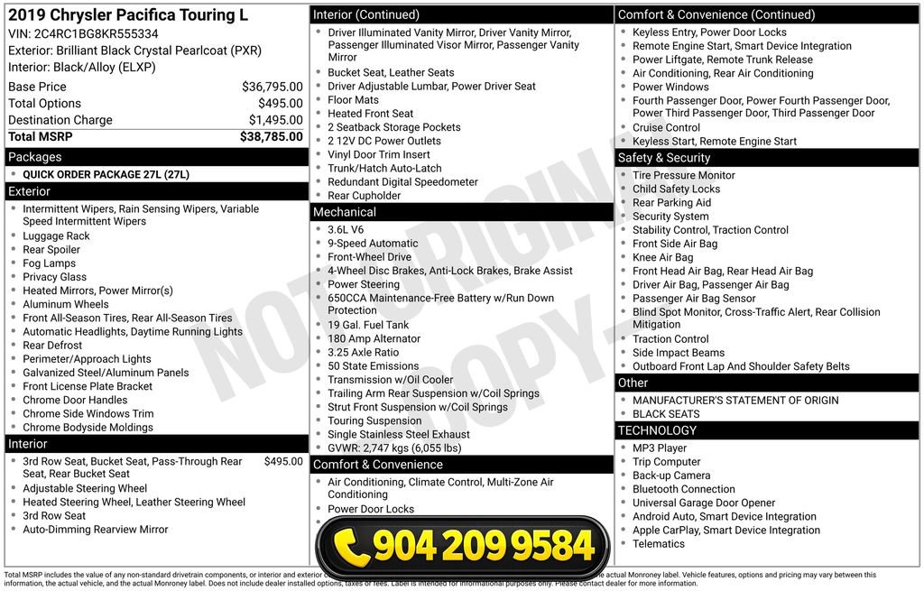 Used 2019 Chrysler Pacifica Touring-L image 35