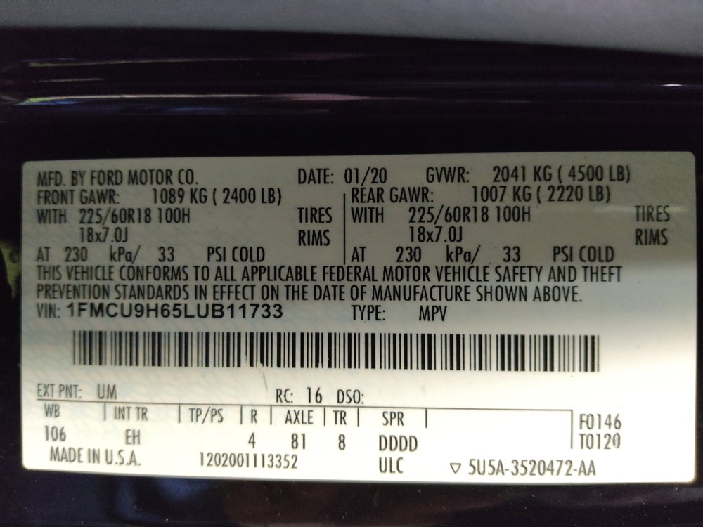 Used 2020 Ford Escape SEL AWD/4WD image 33