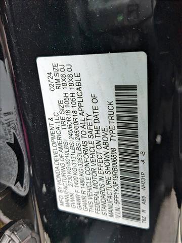 New 2024 Honda Ridgeline Sport image 18